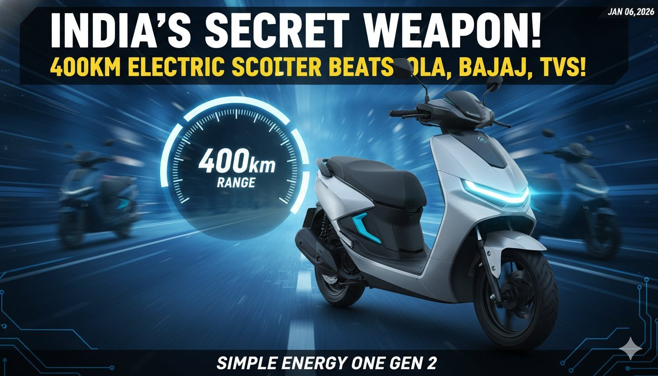 Simple Energy का नया Simple Ultra इलेक्ट्रिक स्कूटर 400km रेंज के साथ