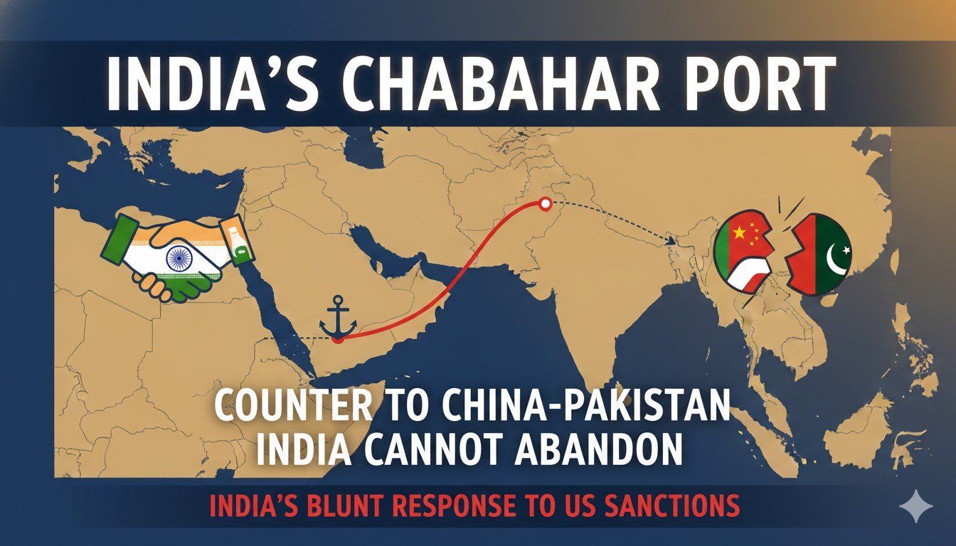 चाबहार पोर्ट का हवाई दृश्य