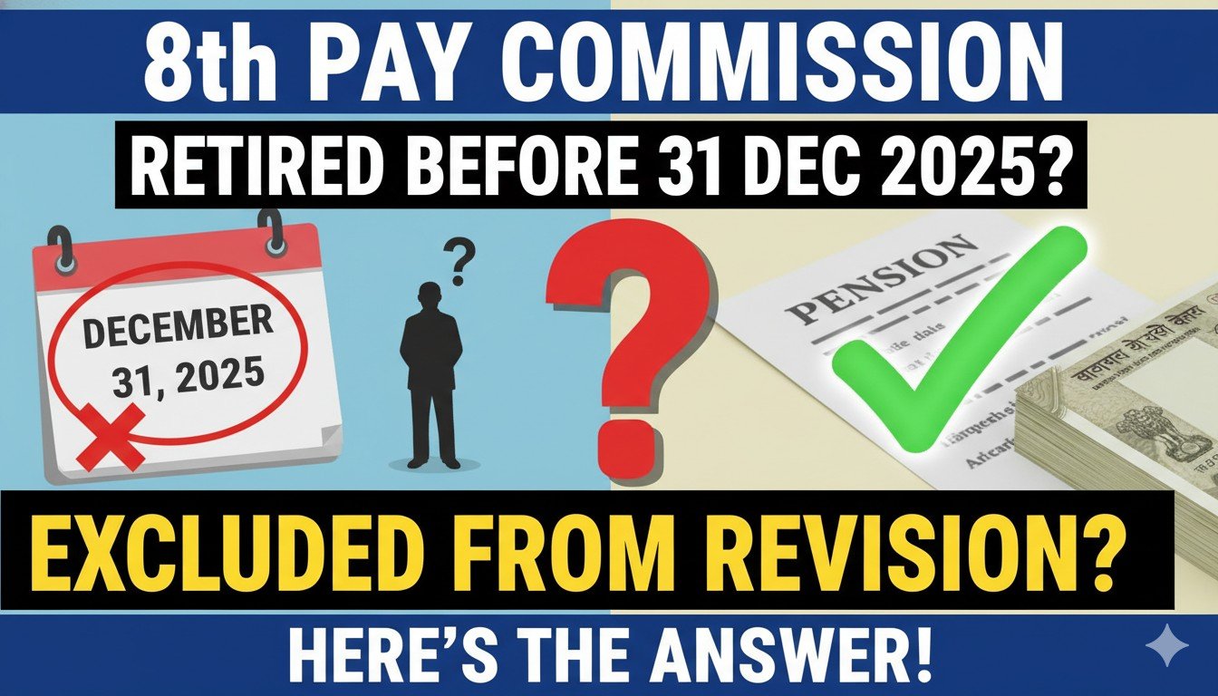 8वें वेतन आयोग की सिफारिशों से लाभान्वित होते केंद्रीय पेंशनर्स का ग्राफिक प्रतिनिधित्व