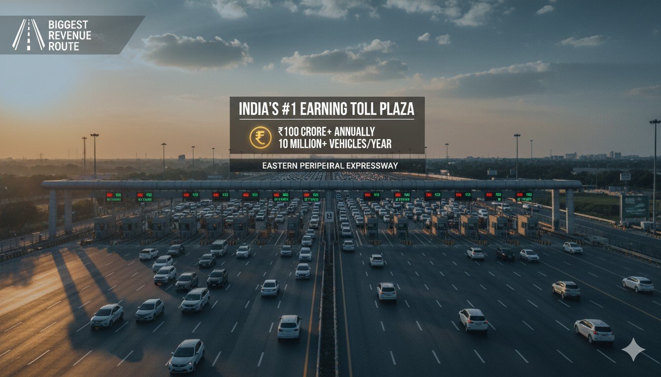 गुजरात के भरथना टोल प्लाजा पर व्यस्त NH-48 हाइवे, जहां से सालाना 1 करोड़ से ज्यादा वाहन गुजरते हैं