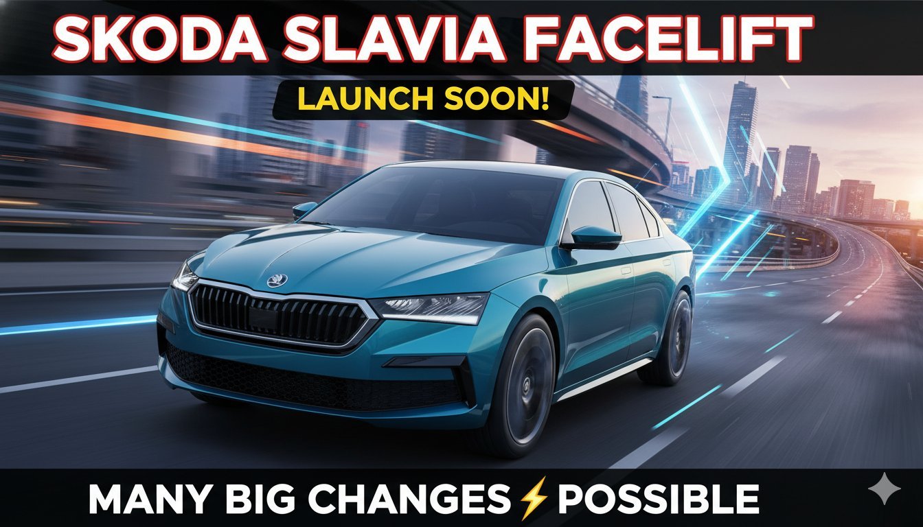 स्कोडा स्लाविया फेसलिफ्ट का स्पाई इमेज टेस्टिंग के दौरान